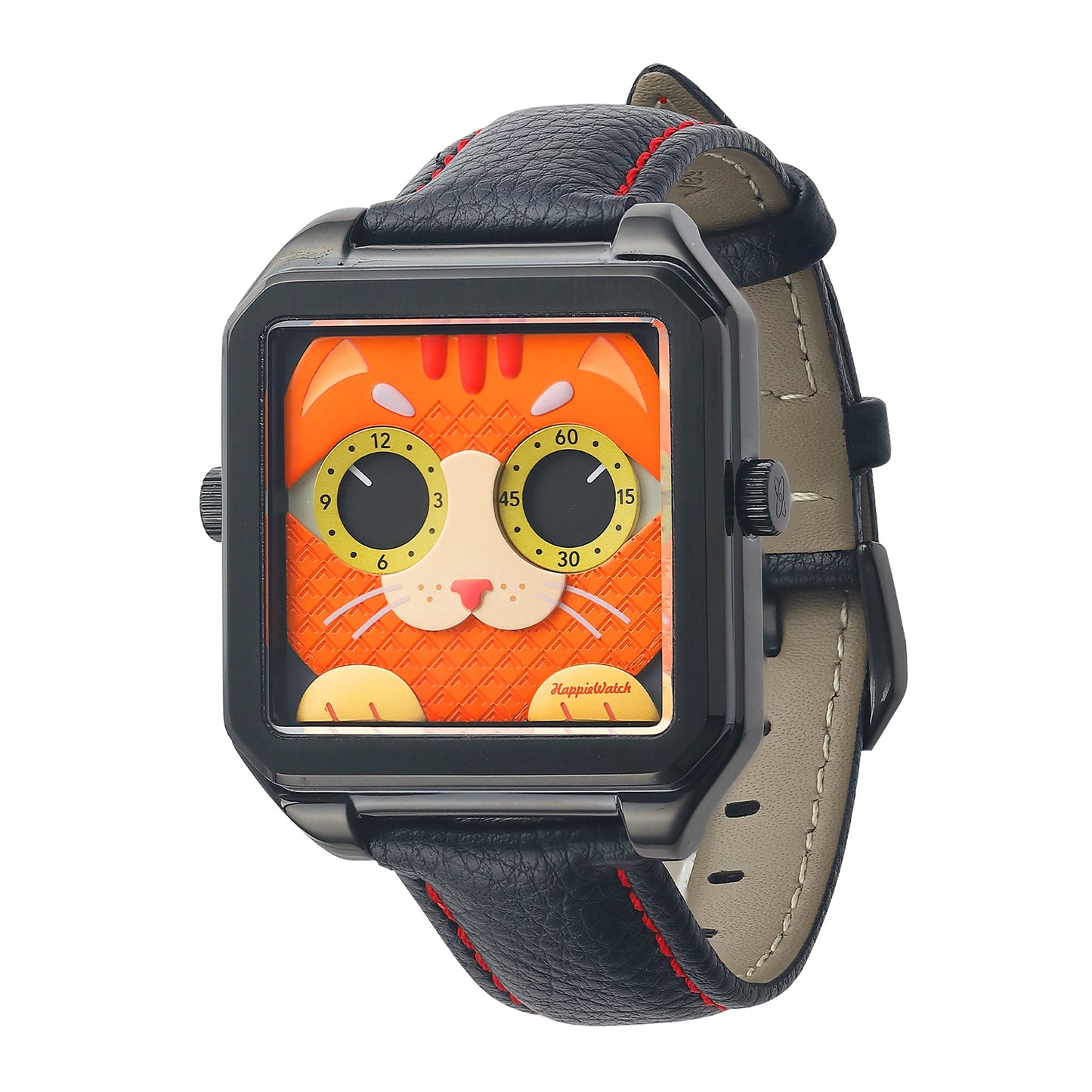 HappieWatch The Ginger Cat A Fiery Orange-Red Watch HappieWatch