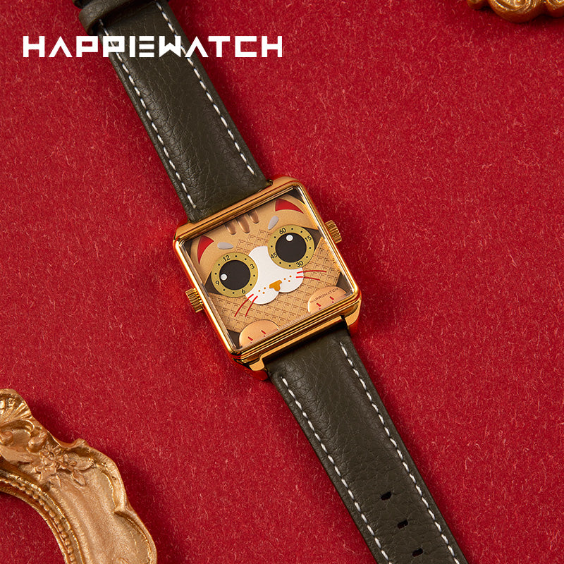 【New】Gold Lucky Cat - HappieWatch