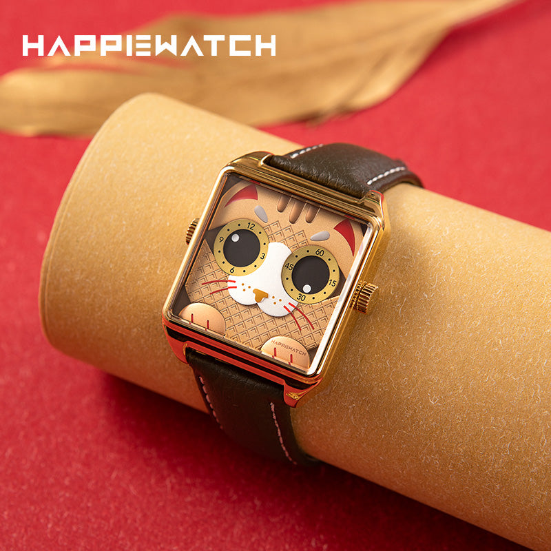 【New】Gold Lucky Cat - HappieWatch