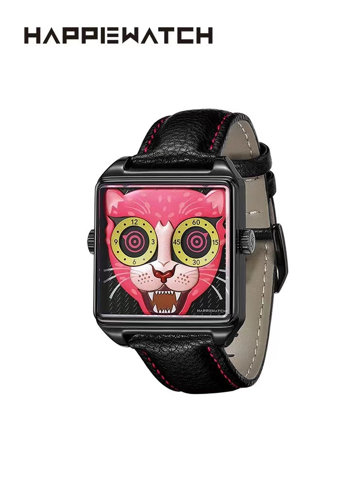 【New】Luminous Pink Leopard - HappieWatch