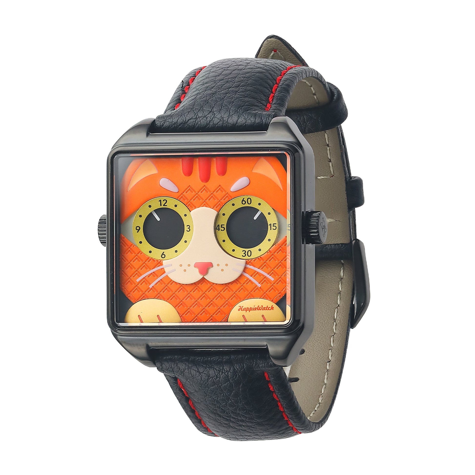 HappieWatch The Ginger Cat A Fiery Orange-Red Watch HappieWatch