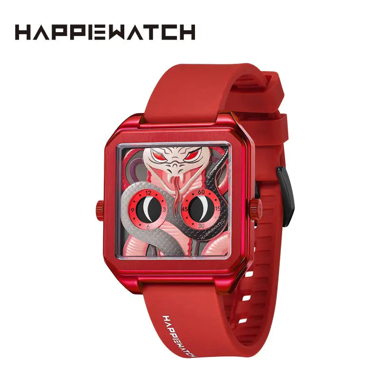 【2025 New Year's Special】Red Snake Watch: A Must-Have Timepiece HappieWatch