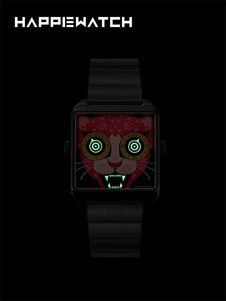 【New】Luminous Pink Leopard - HappieWatch