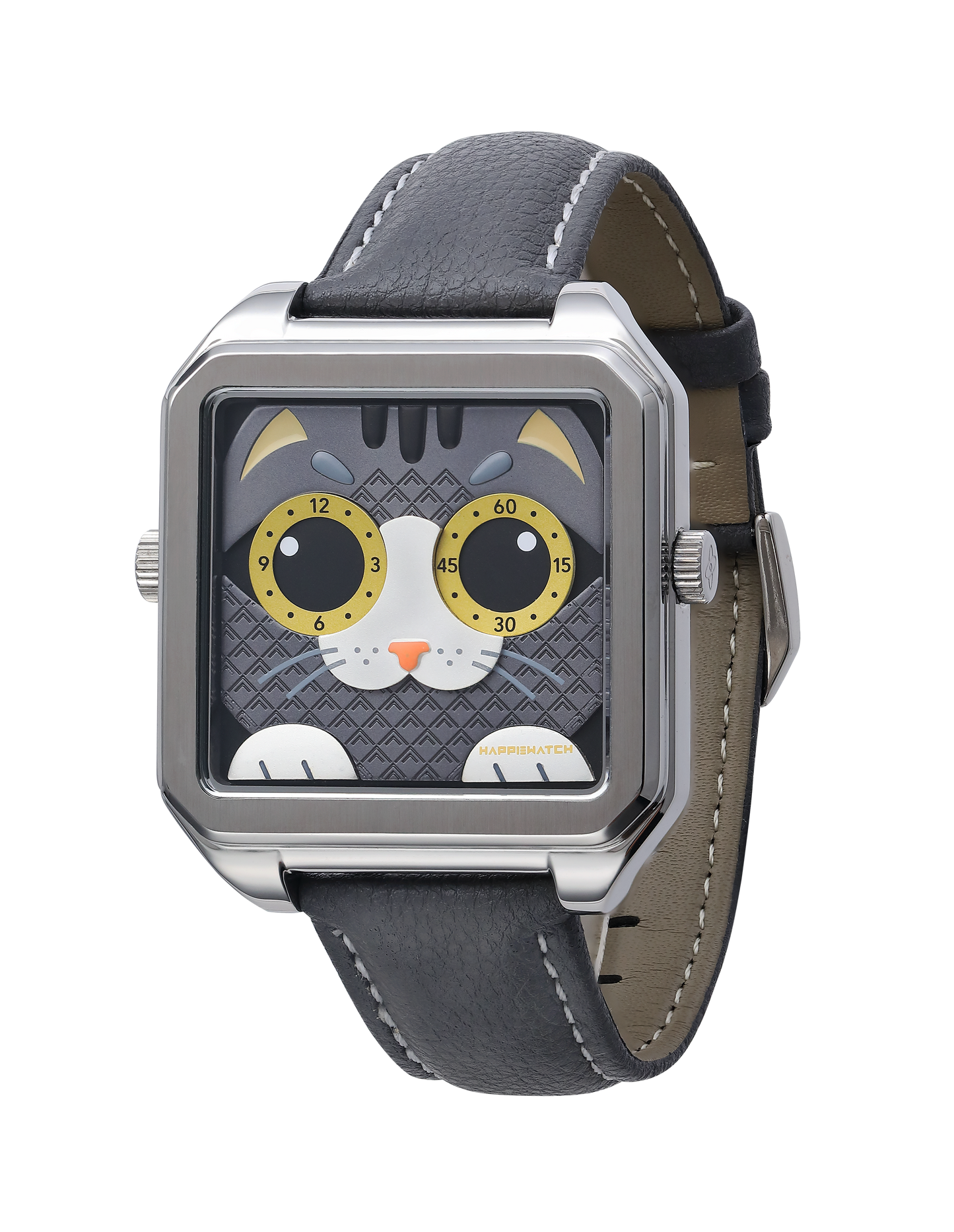 HappieWatch The Shadow Walker A Cool Grey Cat Watch HappieWatch