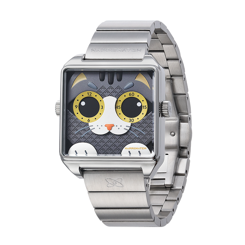 HappieWatch The Shadow Walker A Cool Grey Cat Watch HappieWatch