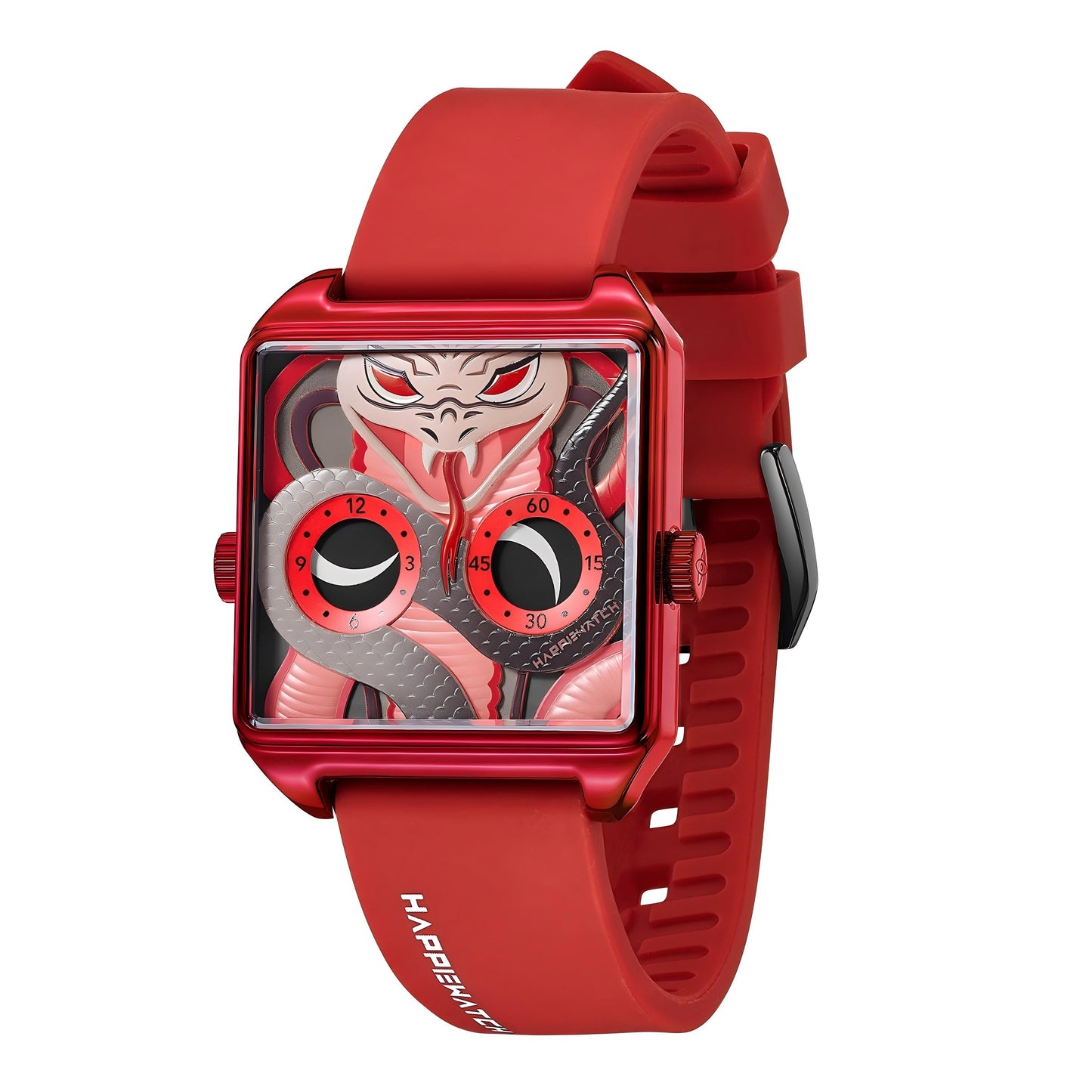 HappieWatch 2025 Red Snake Watch HappieWatch