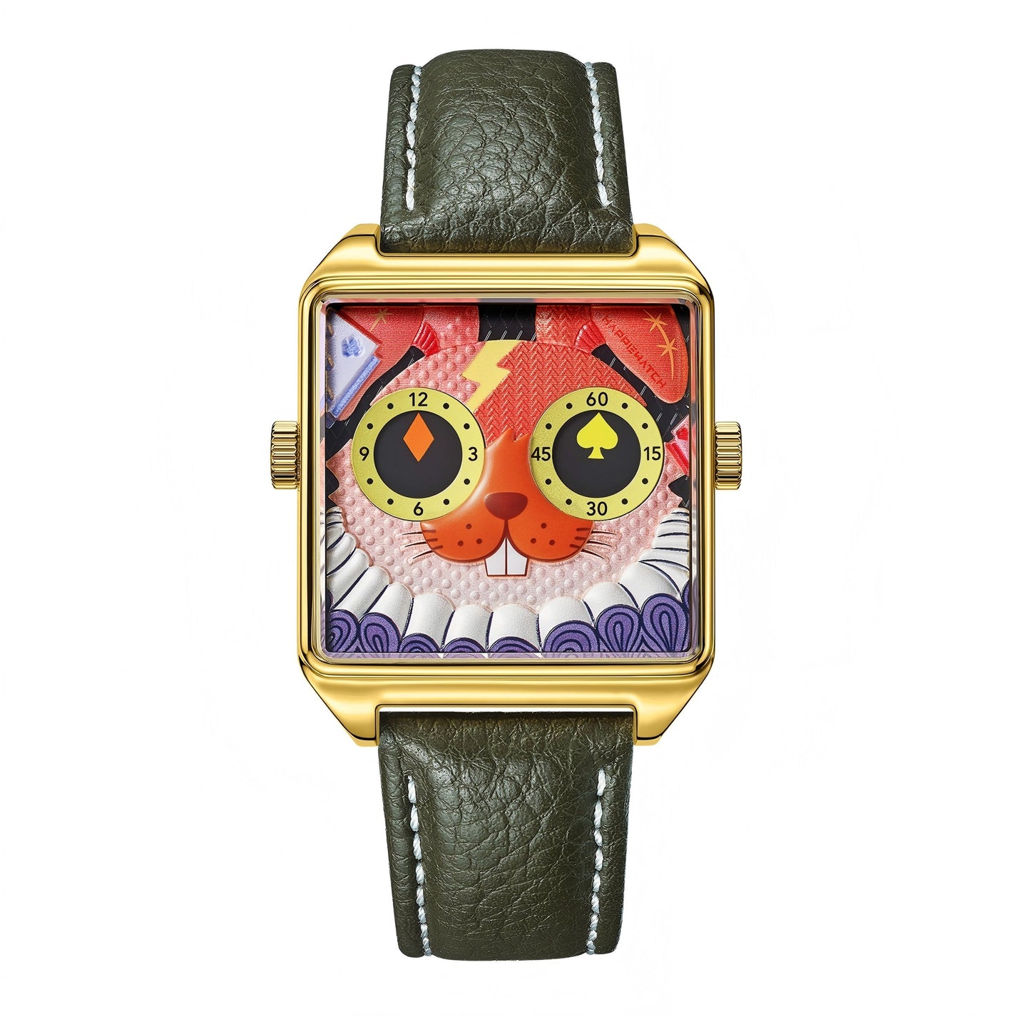 Festive Rabbit Watch | Limited Edition Art Watch – HappieWatch
