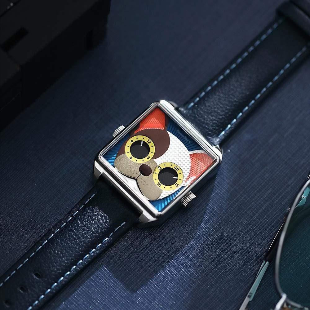 Unisex wristwatch, cool watch, bull dog duke, HappieWatch