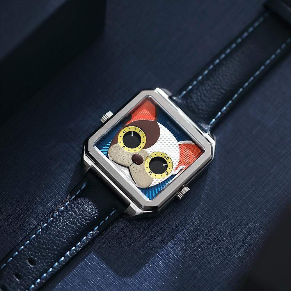 Unisex wristwatch, cool watch, bull dog duke, HappieWatch