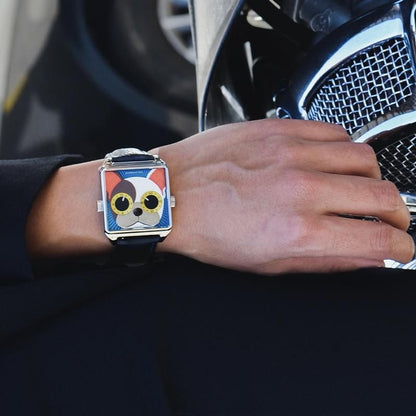 Unisex wristwatch, cool watch, bull dog duke, HappieWatch