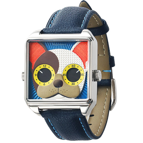Unisex wristwatch, cool watch, bull dog duke, HappieWatch